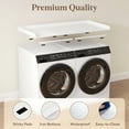 thumbnail image 4 of Lifewit Washer Dryer Countertop, Spice Type, 54" Length x 27.5" Width Melamine Covers with Edge Rails for The Top, Laundry Room Storage and Organization, White, 4 of 9