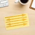 thumbnail image 4 of AURARMLET 5pcs Waterproof Directional Arrow Signs Yellow PVC Reflective Stickers for Postal Use, 4 of 7