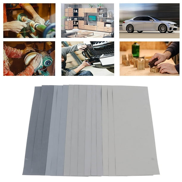 SIQUK 30 Pièces Papier De Verre Sec Et Humide Assortiment De Papier