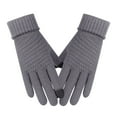 thumbnail image 2 of Litrail Women's Winter Touchscreen Gloves, Thermal Cold Weather Gloves, Outdoor Windproof Knitted Gloves with Elastic Cuff & Wrist Buckle, Thickened Warm Gloves, 2 of 2