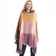 thumbnail image 4 of Capa con capucha a cuadros para mujer, poncho, capa con capucha, chal con borlas, 4 of 5