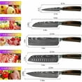 thumbnail image 4 of Dfito Kitchen Chef Knife Sets, 3.5-8 inch Set Boxed Knives 440A Stainless Steel Ultra Sharp Japanese Knives, 5 Pieces Knife Sets, 4 of 10