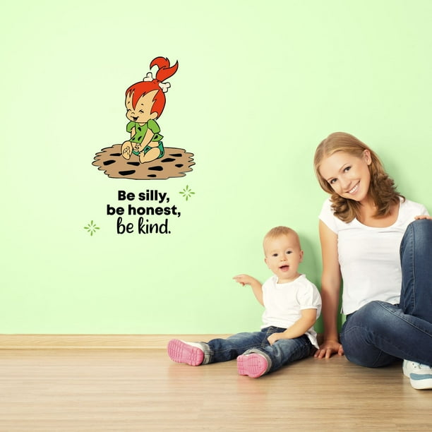 Be Silly Flintstones Life Quote Cartoon Quotes Decors Wall Sticker Art Design Decal For Girls Boys Kids Room Bedroom Nursery Kindergarten Home Decor Stickers Wall Art Vinyl Decoration 40x20 Inch Walmart Com