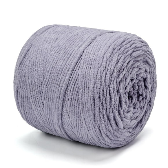 Hilo SOVIKER Chenille Grueso #6 Súper Bulky 800g Gris