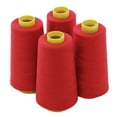 thumbnail image 1 of 4 Conos Grandes (3000 Yardas Cada Uno) De Hilos De Poliéster Para Coser Quilting Serger Color Rojo De Threadnanny, 1 of 2