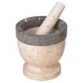 thumbnail image 2 of Two Tone (Champagne/Charcoal) 4.75" X 4.75" Mortar & Pestle, 2 of 2