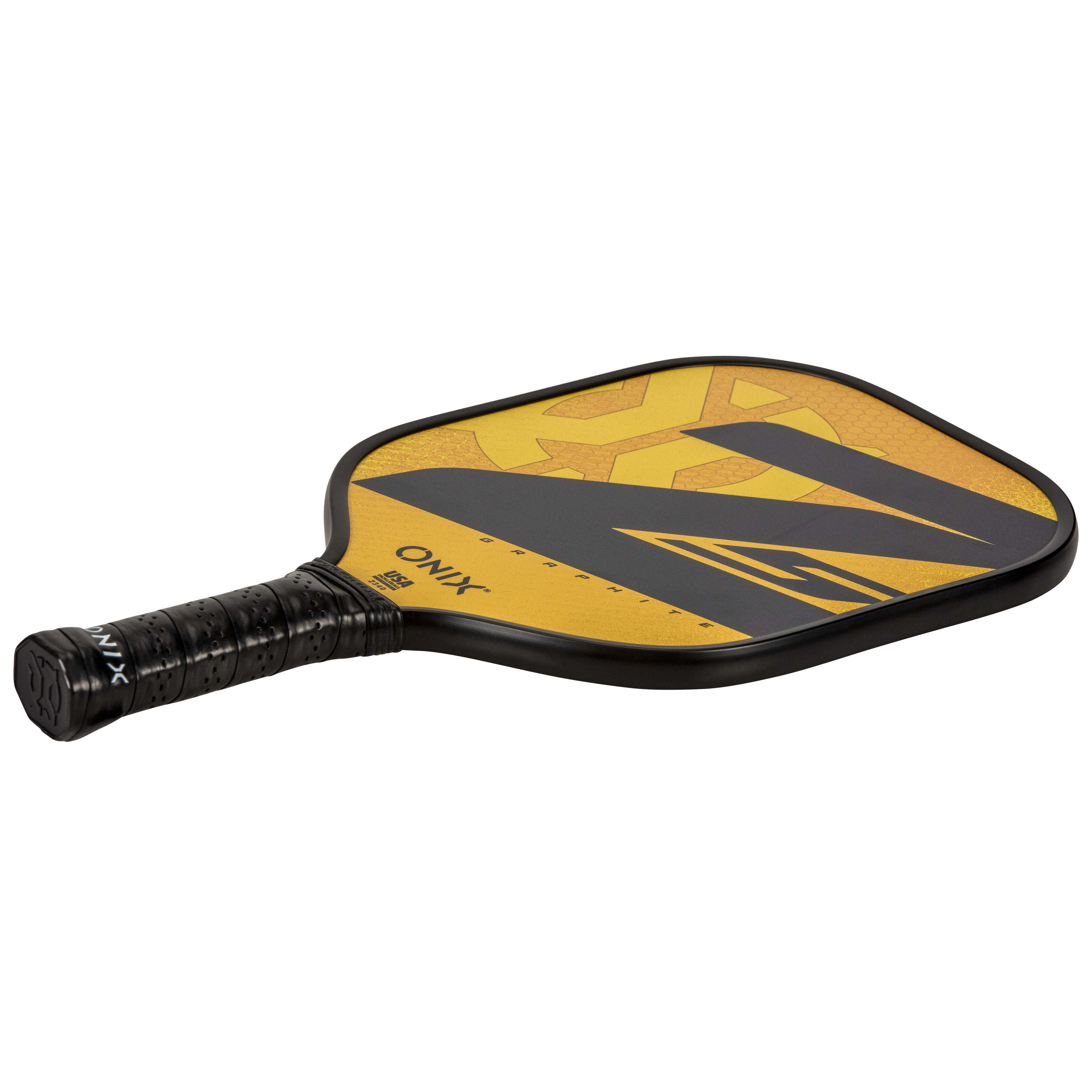 ONIX Graphite Z5 Graphite Carbon Fiber Pickleball Paddle with Cushion Comfort Grip,Gold