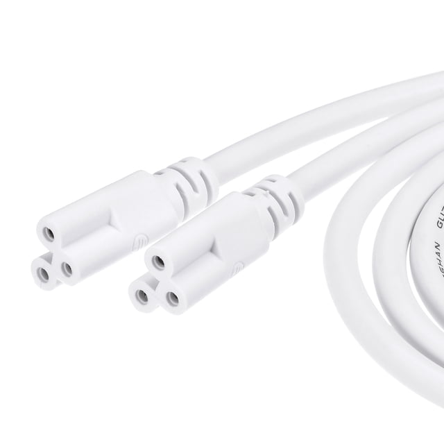 Cable Conector de Tubo LED Uxcell T5 T8 Macho a Macho Doble Extremo 2 Paquete 2pcs 2M