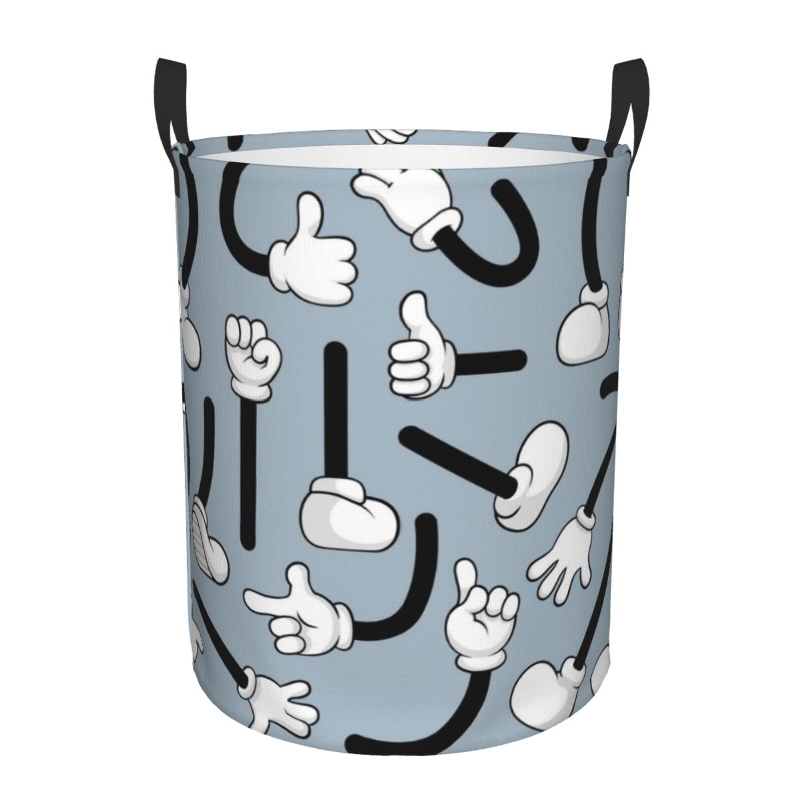 ZNDUO Round Laundry Basket, Waterproof Collapsible Laundry Baskets with