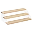 thumbnail image 1 of KLKCMS Acrylic Wooden Racks Desktop Perfume Cosmetic Makeup Action Figure Display 3 3 layer, 1 of 9