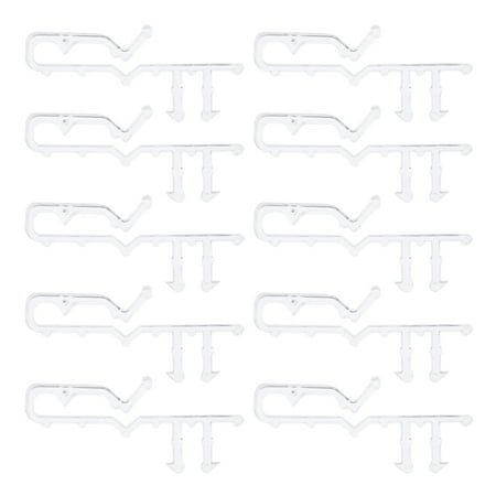 

NUOLUX 40Pcs Blind Valance Clips Window Blind Clips White Valance Retainer Clips