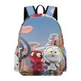 thumbnail image 1 of Rob el Robot-theme Backpack, Campus style schoolbag Bookbag with Adjustable Shoulder Straps And Large Zip Compartment, Unisex Travel Bags.42x30x15cm, 1 of 6