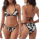 thumbnail image 3 of Disketp Psychedelic Skull Illusion Art para Bañador de Dos Piezas para Mujer, Bikini Sexy Halter String, Conjunto de Bikini en Triángulo, 3 of 6