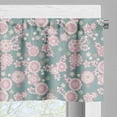thumbnail image 5 of Ambesonne Floral Valance & Curtain, Romantic Pastel Foliage, 55"x45", Slate Blue Pale Pink, 5 of 6