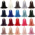 thumbnail image 2 of Grofry Women Scarf,Muslim Arab Solid Beading Veil Hijab Scarf Neck Wrap Shawl, 2 of 8