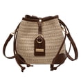 thumbnail image 2 of Sac à Bandoulière pour Femmes, Sac à Main Tissé Élégant, Sac de Plage Simple, 2 of 10