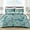 Turquoise, variant on Whale Flotilla Reversible Paisley Quilt Set King Size, Lightweight Boho Printed Bedspreads Coverlets Quilts Bedding Set with 2 Pillow Shams for All Seasons, Turquoise