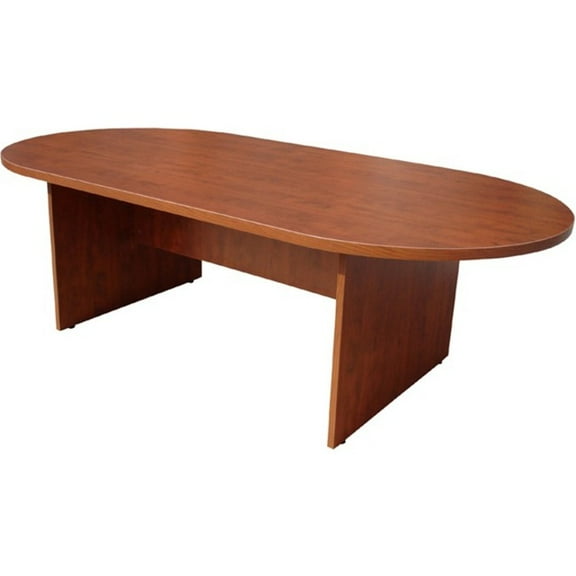 Boss 71W X 35D Race Track Conference Table, Driftwood