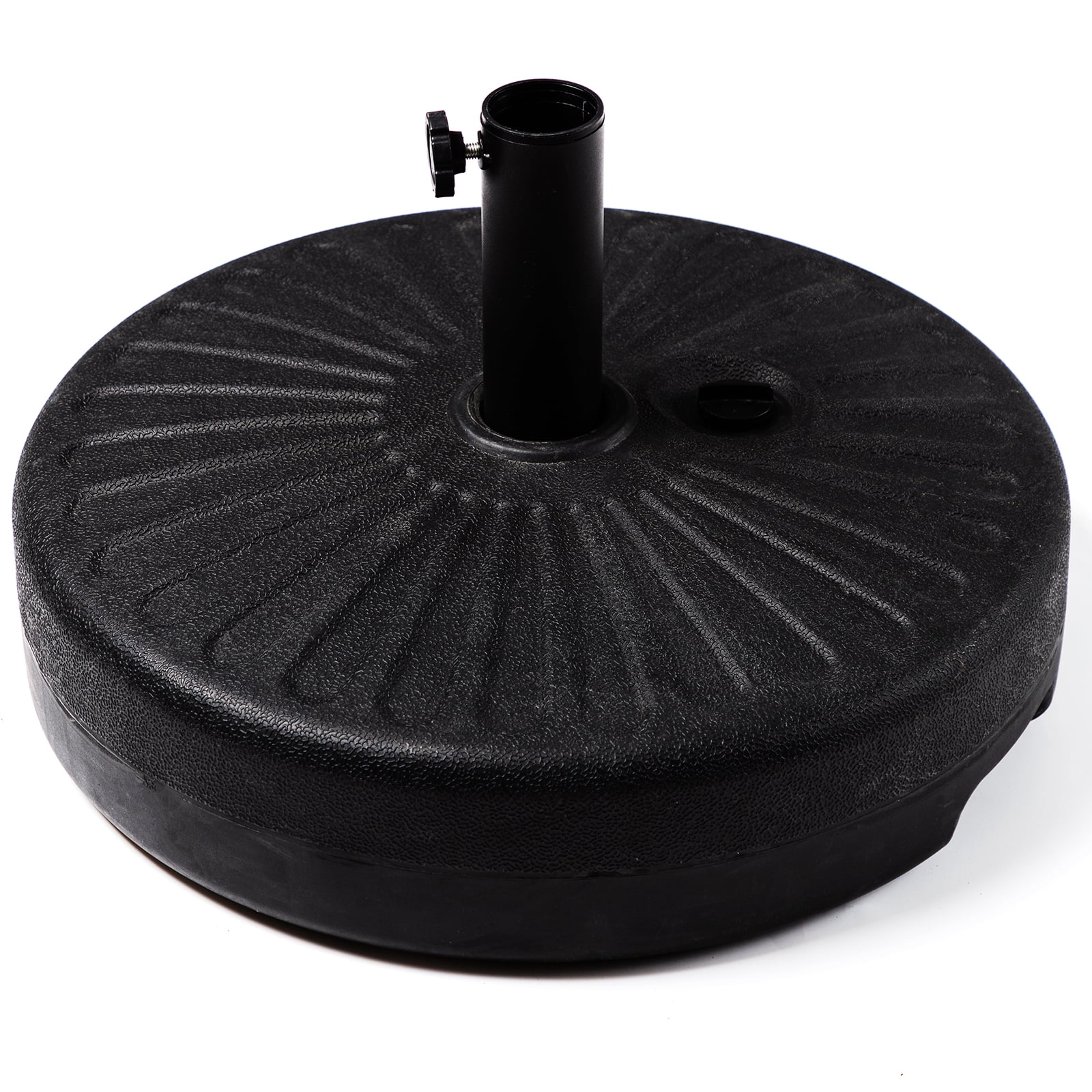 JEAREY 50 lbs Heavy Duty Umbrella Base, Fillable Plastic Patio Black