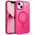 thumbnail image 1 of Funda de teléfono BENTOBEN para iPhone 13 Mini, translúcida, rosa intenso, 1 of 9