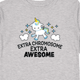 thumbnail image 4 of Inktastic Extra Chromosome Extra Awesome with Unicorn Boys or Girls Long Sleeve Toddler T-Shirt, 4 of 5