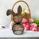 thumbnail image 4 of Decoraciones de Pascua, Adornos de Pascua, Regalos de Pascua Conejito de Pascua de Ratán Natural Tejido a Mano Cesta Tejida de Pascua Decoración Pastoral Conejo Trenzado, 4 of 6