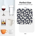 thumbnail image 6 of Lsque Daisies Flowers Pattern 4" Drink Coasters Set of 4, PVC Leather Absorbent Coasters, Table Coaster Set Decorative Coffee Cup Coasters Housewarming Gift -Square, 6 of 6