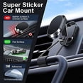 thumbnail image 5 of 2023 New Alloy Folding Magnetic Car Phone Holder,360° Magnetic Car Phone Holder,Magnetic Car Phone Holder Bracket Foldable Dashboard Stand,Universal Dashboard Holder (Black), 5 of 5