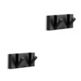 thumbnail image 3 of Ganchos Sin perforación Bearachild Perchero plegable negro 2 gancho 2piezas, 3 of 5