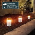 thumbnail image 2 of Soidarity electrónica para lámpara de tumba en cementerio, LED con función Solar para exteriores, 2 pack/lote carpas blanco, 2 of 6