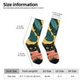 thumbnail image 6 of Uemuo Cat Hiding In Potted Plants Pattern Women's Crew Socks, Soft Durable Breathable Moisture-Wicking with Odor Control Cotton socks, 6 of 9