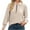 Beige, variant on LYXSSBYX Women Long Sleeve Tops Ladies Fashion Casual V-neck Zipper Solid Color Pocket Long Sleeve Loose Top