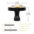 thumbnail image 3 of 4 Pcs Sunflower Knobs for Kitchen Cabinet Cupboard Dresser Bookcase Drawer Pulls Handles Round Home Decor, 3 of 5