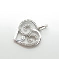 thumbnail image 4 of OM Jewels 1Ct Round Cut Moissanite Heart Beauty Women Pendant 14K White Gold Plated, 4 of 5