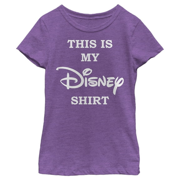 Girl's Disney This is my Disney Shirt Graphic Tee Purple Berry X Small