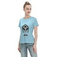 thumbnail image 4 of T-Shirt Basique à Manches Courtes pour Femmes, une Pièce, Grand Ours, 4 of 6