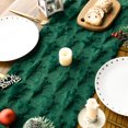 thumbnail image 3 of Sm:)e Green Tree Christmas Table Runner 13x72 Inch, Soft Plush Faux Fur Mantel Kitchen Dining Table Decor, Winter Xmas Party Decor, 3 of 7