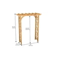 thumbnail image 4 of Vita 55 in x 88 in Heartwood Arbor, Cedar, Golden, Brown, VA68897, 4 of 7