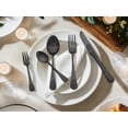 thumbnail image 2 of Unique Bargains 30 Pieces Modern Stainless Steel Silverware Set for 6 Black, 2 of 6