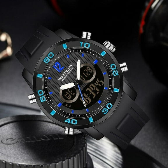 SANDA 2022 Fashion Men Watches Top Brand Luxury Male Quartz Watch 50M Waterproof Sport Digital Wristwatch Relogio Masculino 3106
