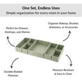 thumbnail image 6 of 7-Piece Braided Polyester Drawer Divider Set - Sage Green, 6 of 8