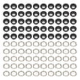 thumbnail image 1 of Oubit Grommet Set,500 Sets Grommet Kit Eyelet Kit Grommets Eyelets Finely Tuned Performance, 1 of 9