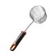 thumbnail image 3 of Cucharón espumadero Colador de malla Espumadera de cocina Utensilio de cocina Cesta pequeña para fideos mango negro, 3 of 9
