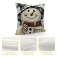 thumbnail image 4 of YINGXI Decorative Pillow Covers, are Blue Christmas Throw Pillowcase, Farmhouse Cushion Case for Home Decor 18x18in, 4 of 5