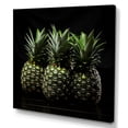 thumbnail image 2 of Designart "Green and Yellow Pineapple Shadows" Food & Beverage Wall Art - Traditional Green Pineapples Living Room Canvas Art, 2 of 6