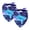 Multi-colored 3, variant on PhooArto Tie Dye Butterfly Pattern Dog Bandanas, 2 Pack Soft Washable Pet Scarf Triangle for Large Dogs Puppies and Cats