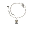 thumbnail image 2 of Delight Jewelry Two-tone Shadow Box ''Peace'' with Peace Sign Silver-tone Paw Infinity Link Chain Bracelet, 6"+2" Extender, 2 of 3