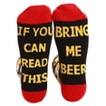 thumbnail image 2 of #followme Funny Socks for Men - Men’s Novelty Gift Socks with Sayings (If You Can Read This - Beer), 2 of 2