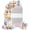 Pink gray, variant on Pink Striped Arch Backdrop Cover 5Ft, Wedding Arch Covers Stretchy Backdrop, Multicolor Grey White Horizontal Stripes Fitted 2 Sided Arched Photo Background for Birthday Party Decorations