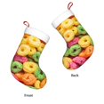 thumbnail image 3 of Christmas Stockings Colorful Tasty Cereal Large Hanging Xmas Sock Gift Bag Classic Fireplace Decor for Home, Party, and Family Celebration, 3 of 7